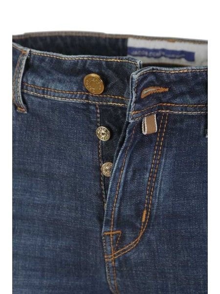 Jeans Jacob Choen Scott Carrot Denim Medio