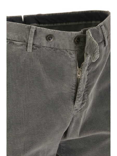 Pantalone PT in Velluto a Coste Grigio