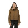 Giubbino K-Way Olga Twill Fur Brown/Corda