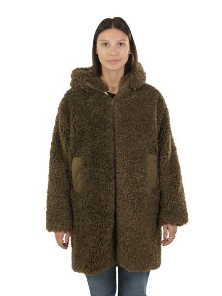 Cappotto Save the Duck Angelica Bark Green